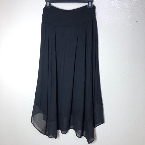 Apt. 9 Dresses & Skirts - Mesh Trim Flare Skirt with Uneven Hem